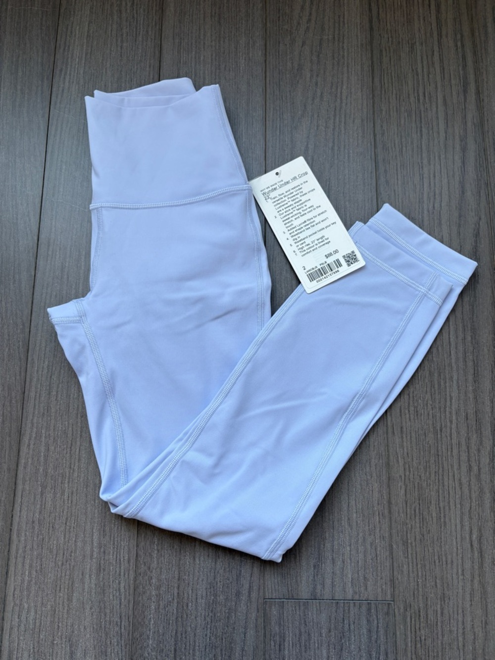 Lululemon - Wunder Under HR Crop 23” in Pastel Blue (size 2)